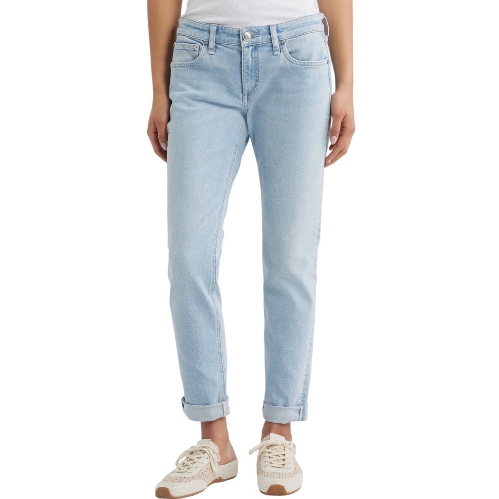 Rag & Bone Dre Boyfriend Jeans Women 27 Blossom Light Blue Low Rise Excellent